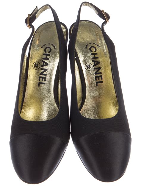 chanel inspired cap toe slingback|Chanel slingback online shop.